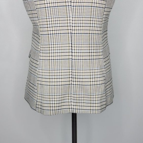 Sanctuary Modern Plaid Lonny Vest Preppy Career Light Academia NEW NWT Size S - Picture 8 of 13